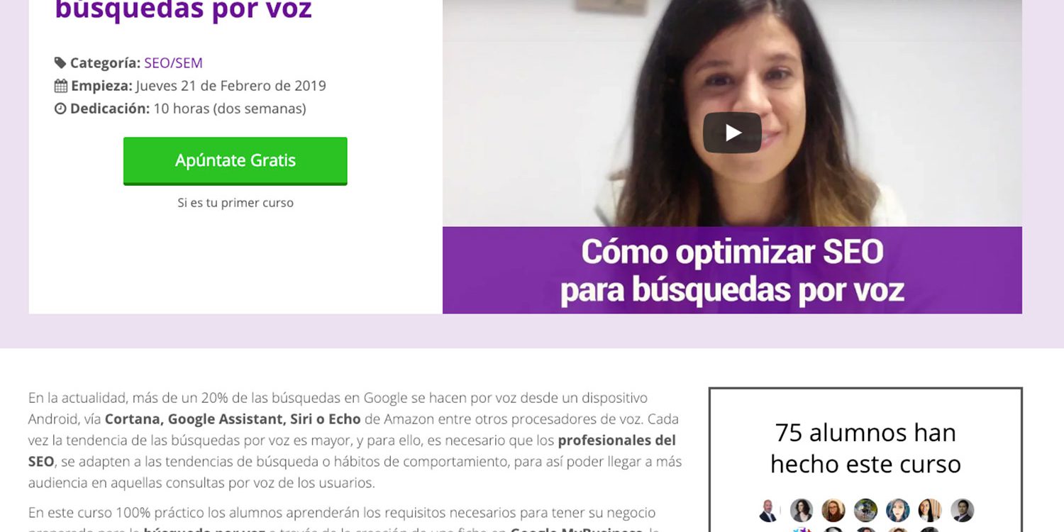 curso seo por voz