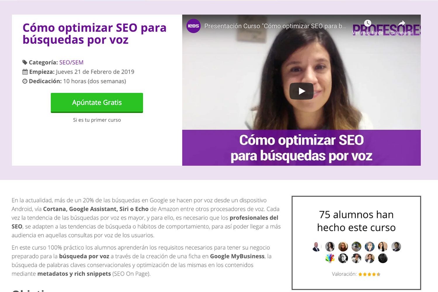 curso seo por voz
