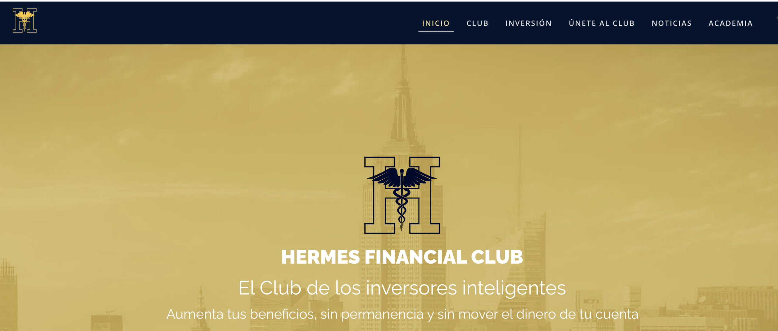 desarrollo web club financiero